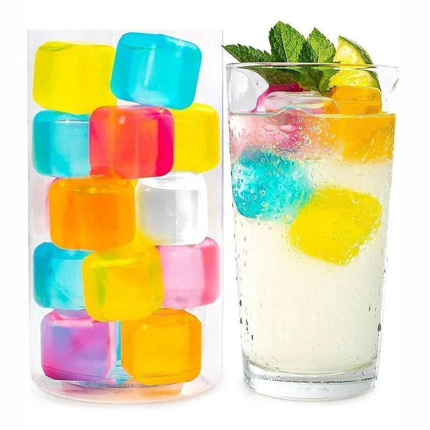 15 Pcs Colorful Ice Cubes Set
