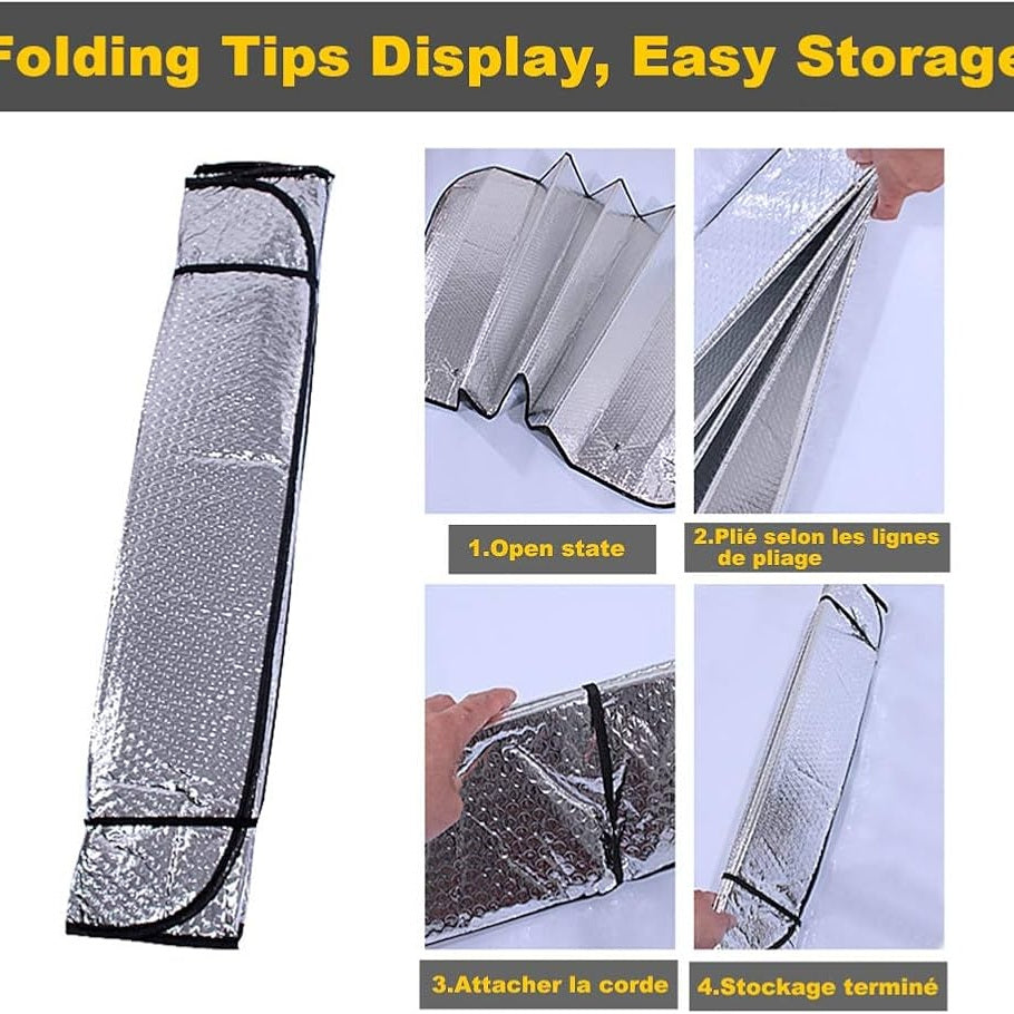 Car Windshield Sunshade Cactus Trucks Auto Blocks Sun Visor UV and Heat Reflector 60x130cm - Medaid International