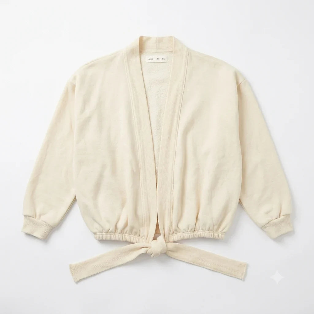 Zara Girl's Off White Lined Waist Cardigan | Zara in Lebanon