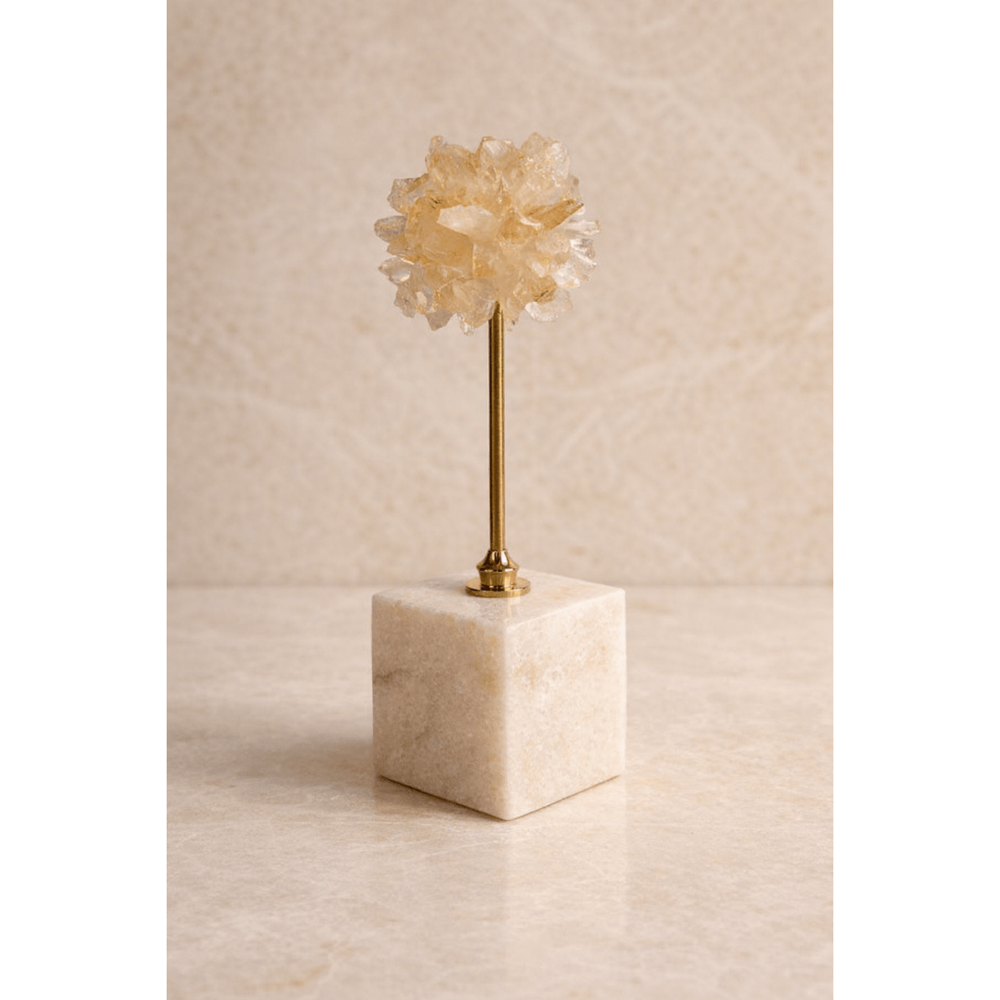 Marble & Crystal Flower