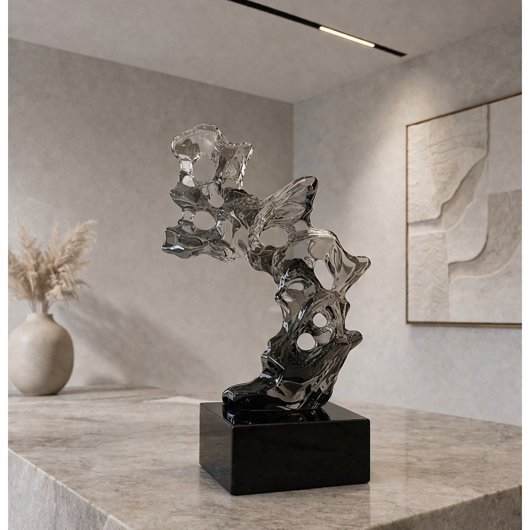 Abstract Glass Sculpture