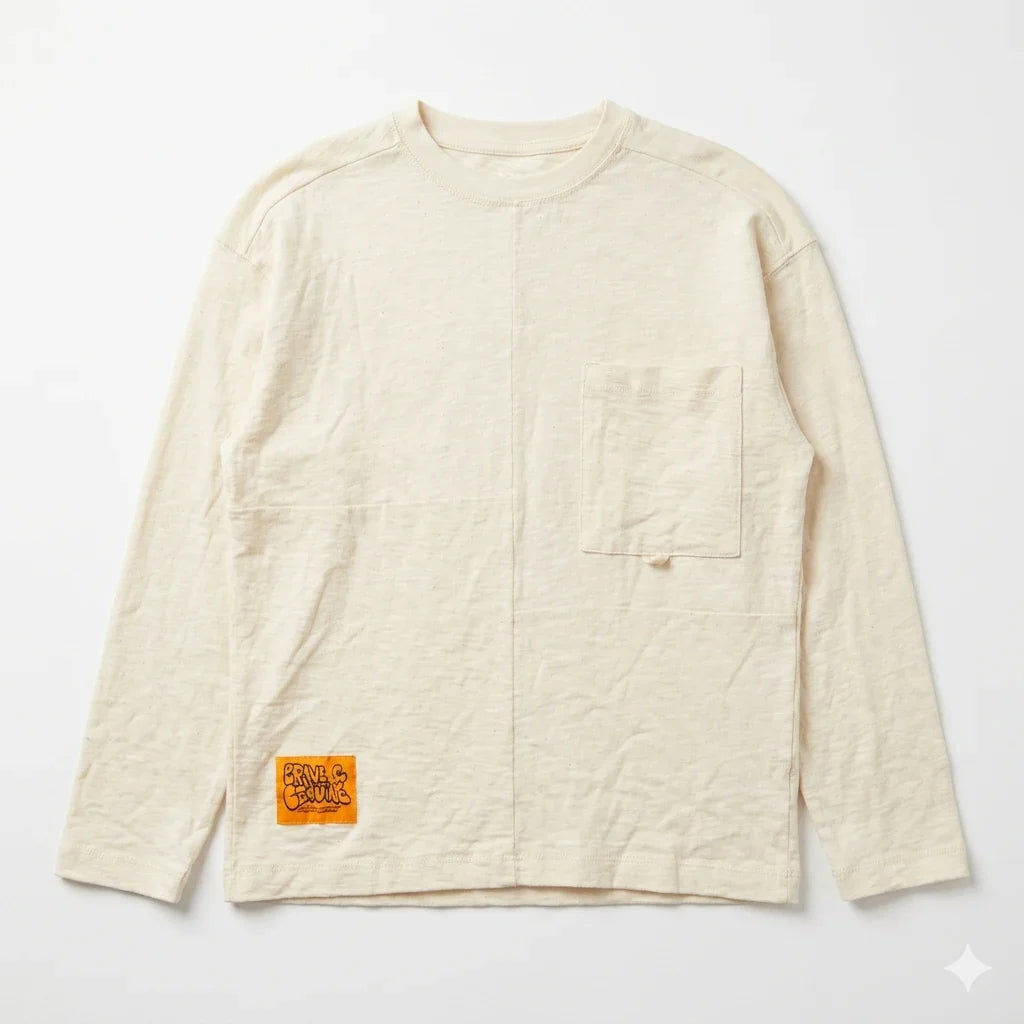 Zara Boy's Beige Chest Pocket Long Sleeve Blouse | Zara In Lebanon
