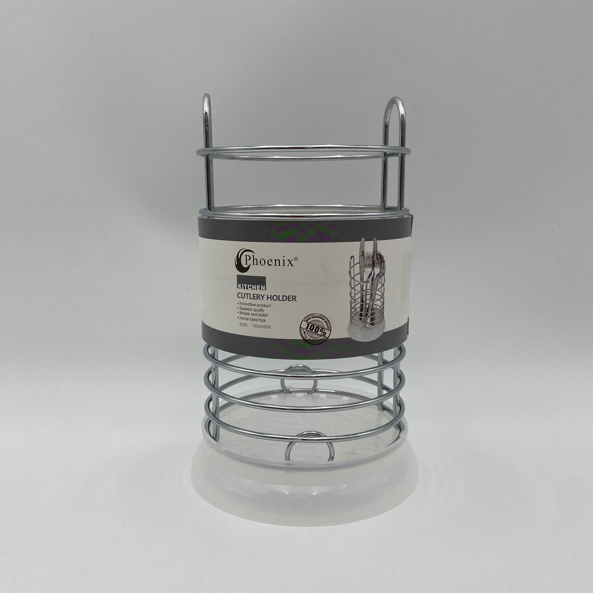 Phoenix, Stainless Steel Kitchen Cutlery Holder