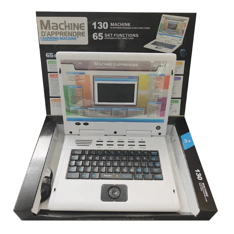 English and French language Laptop Children's Learning Machine Early Educational Toys Tablet Machine For Kids