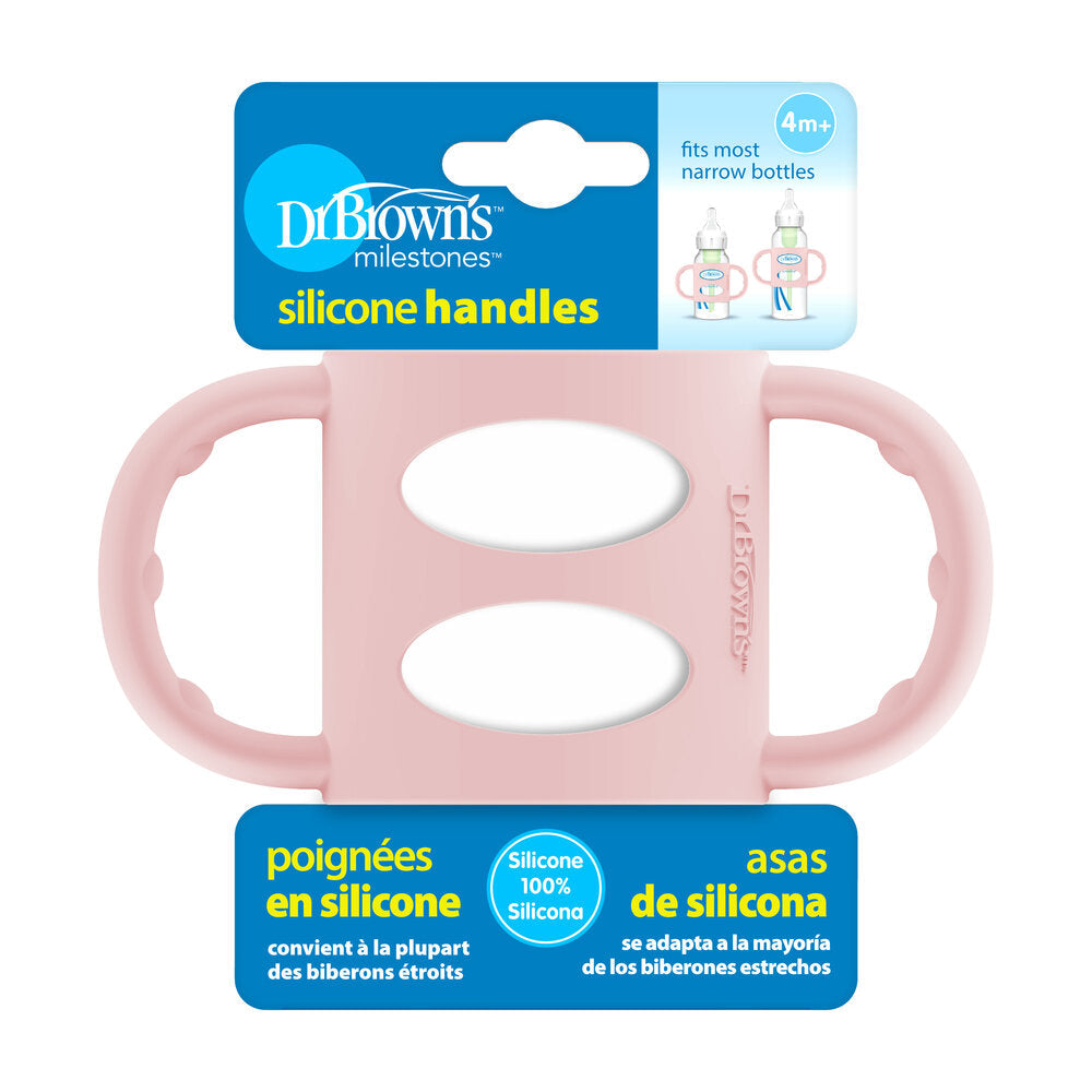 DrBrown's - Narrow Silicone Handles - Pink