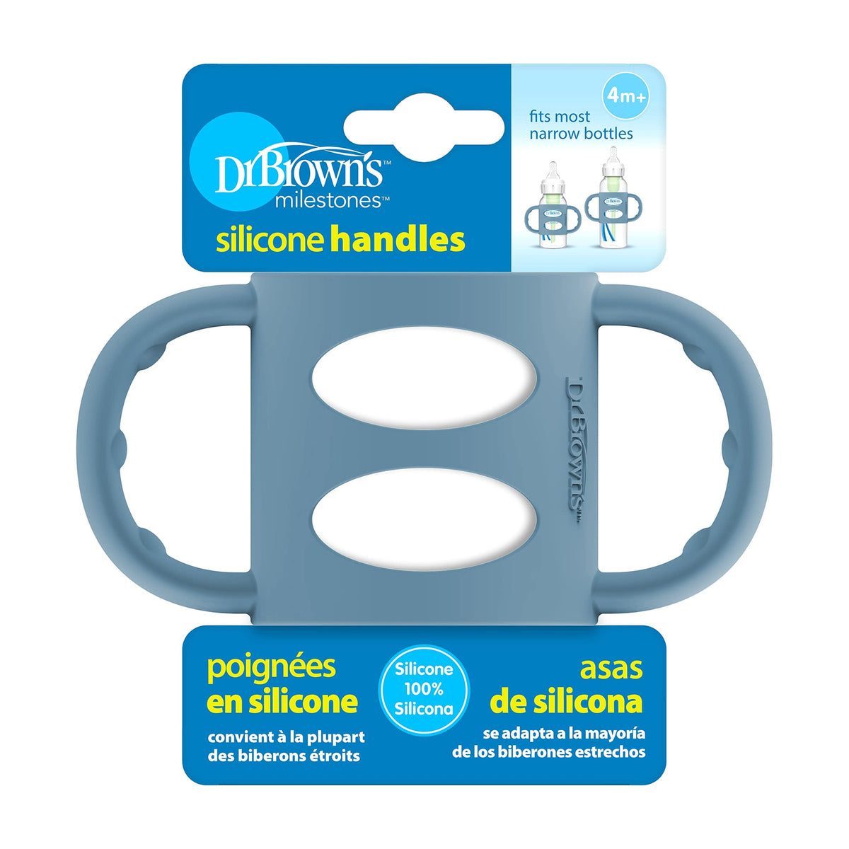 DrBrown's - Narrow Silicone Handles - Blue