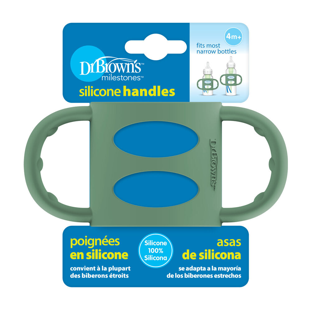 DrBrown's - Narrow Silicone Handles - Green