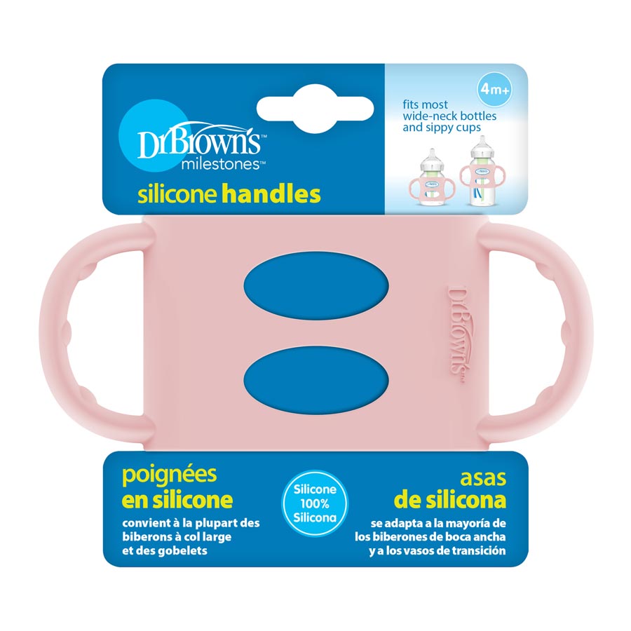 DrBrown's - Wide Neck Silicone Handles - Pink
