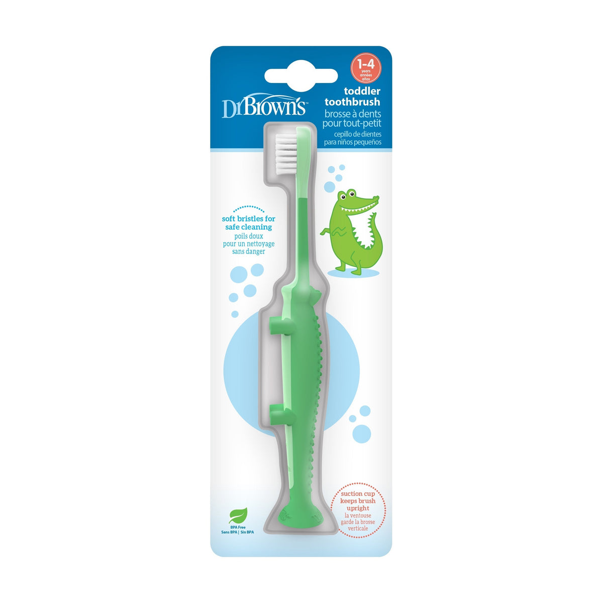 DrBrown's - Toddler Crocodile Toothbrush - (1-4years)