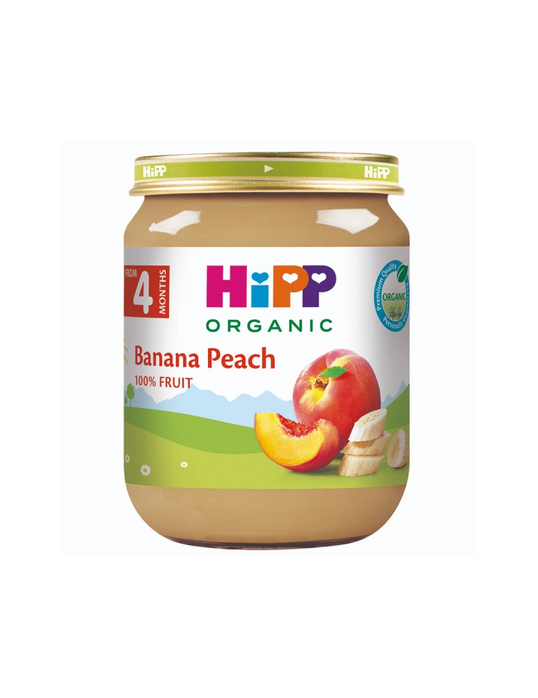 Hipp Banana Peach 4M+ 125G