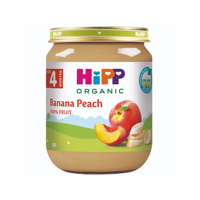 Hipp Banana Peach 4M+ 125G