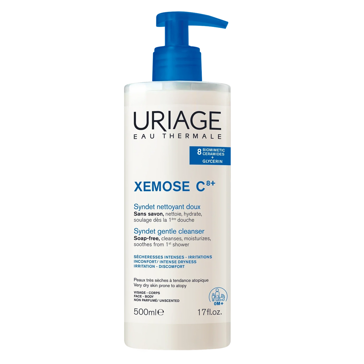 Uriage Xemose C8+ Syndet Gentle Cleanser 500Ml