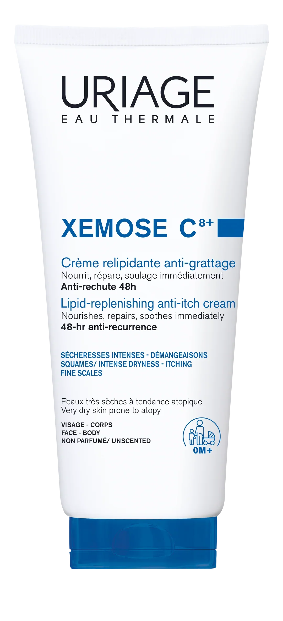 Uriage Xemose C8+ Lipid-Replenishing Anti-Itch Cream 200Ml