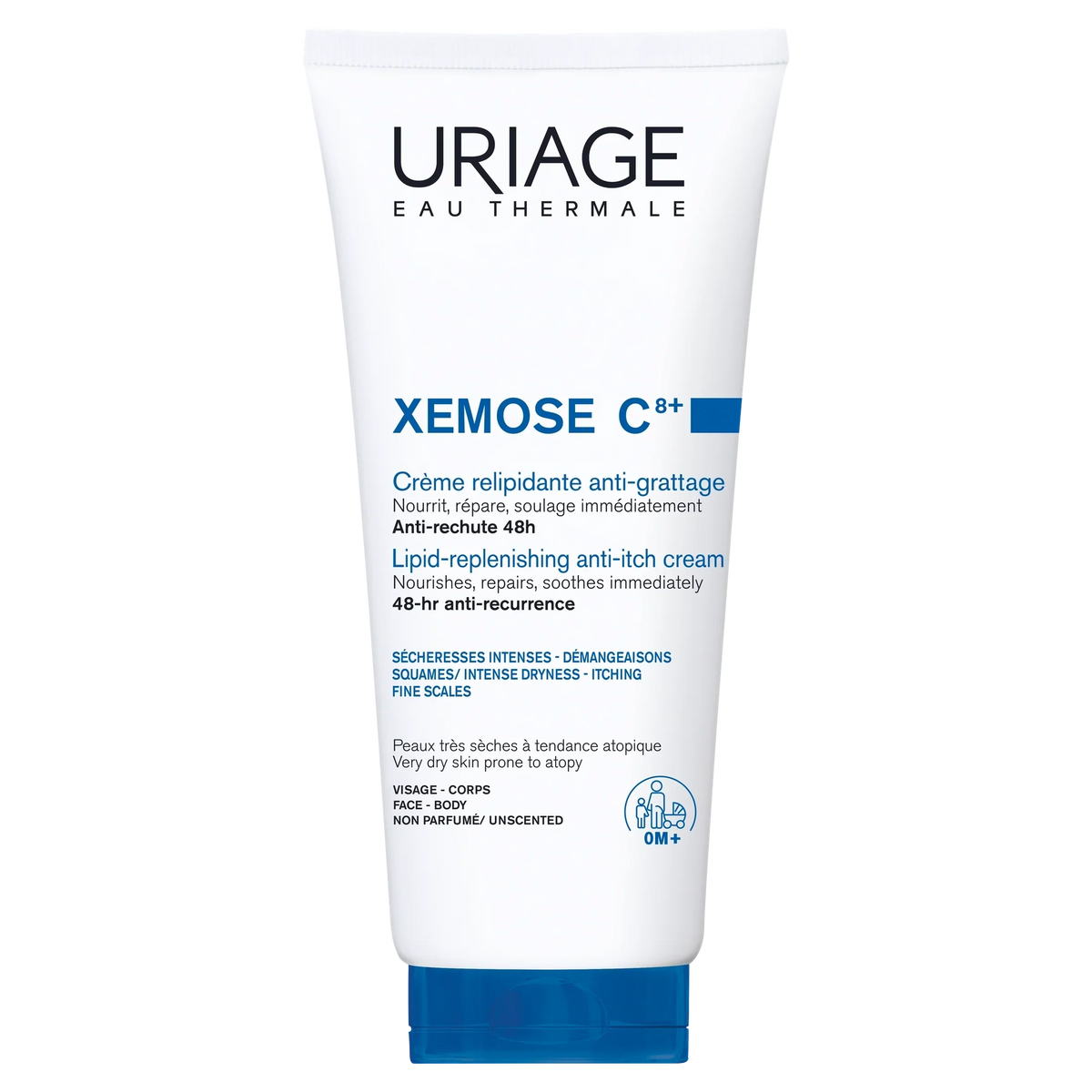 Uriage Xemose C8+ Lipid-Replenishing Anti-Itch Cream 200Ml