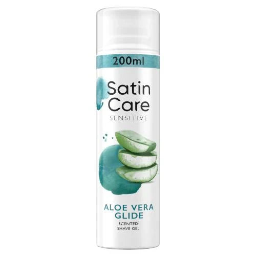 GILLETTE Satin Care Women's Shave Gel, Aloe Vera Glide 200ML