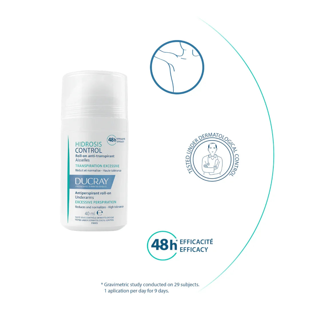 Ducray Hidrosis Control Antiperspirant Roll-on Buy 1 Get 1 FREE Bundle