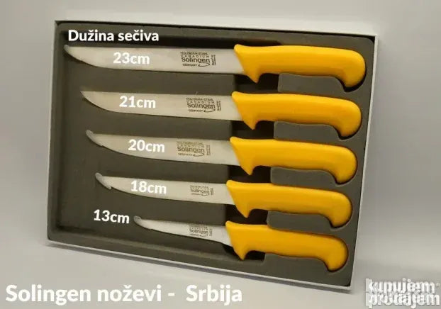 Solingen Butcher Knives – Set of 5 pieces – Made in Germany