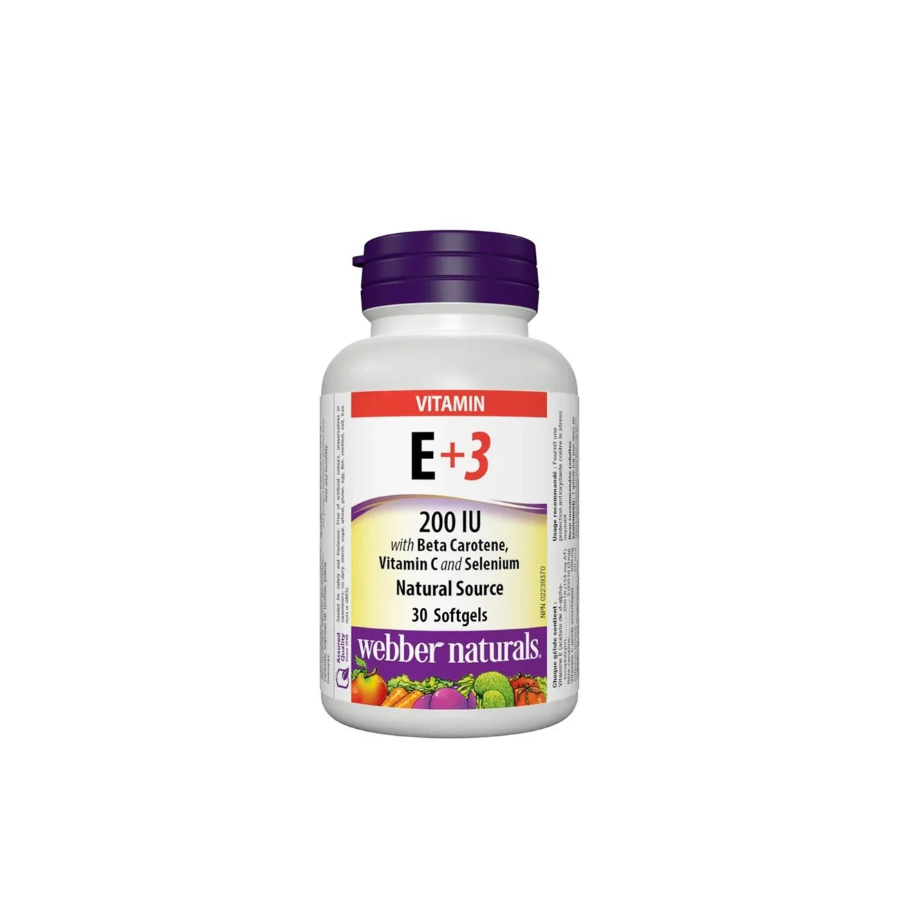 WEBBER NATURALS Vitamin E+3