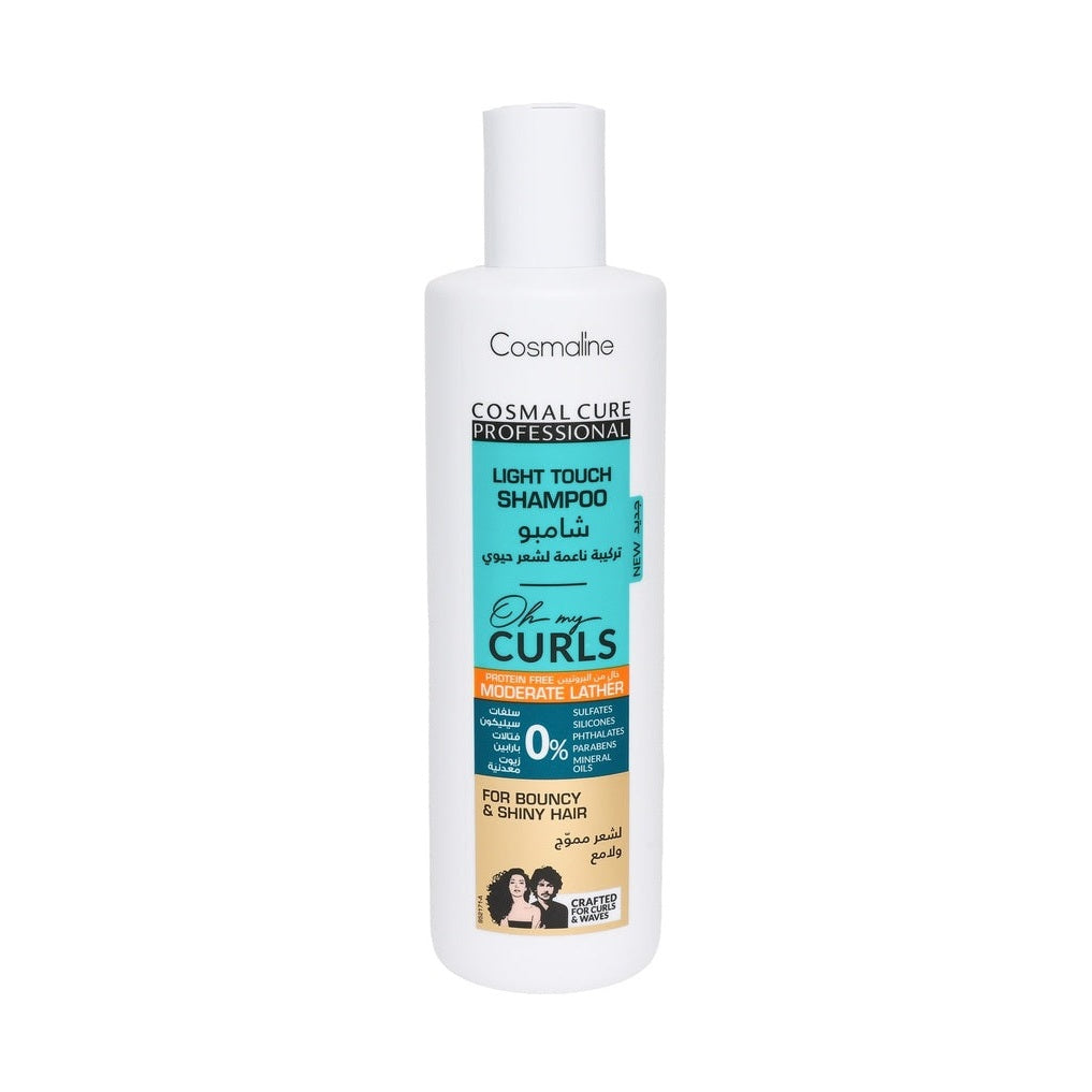 Cosmaline Cosmal Cure Professional Oh My Curls Light Touch Moderate Lather Shampoo 500Ml