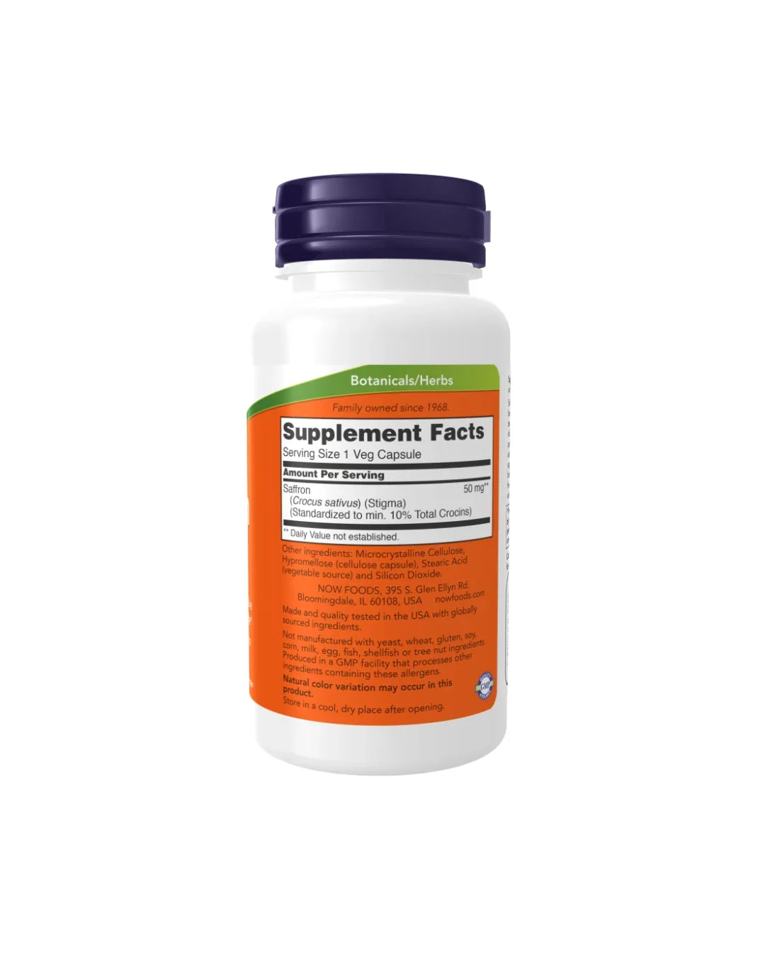 Now Saffron 50 Mg 60 Capsules