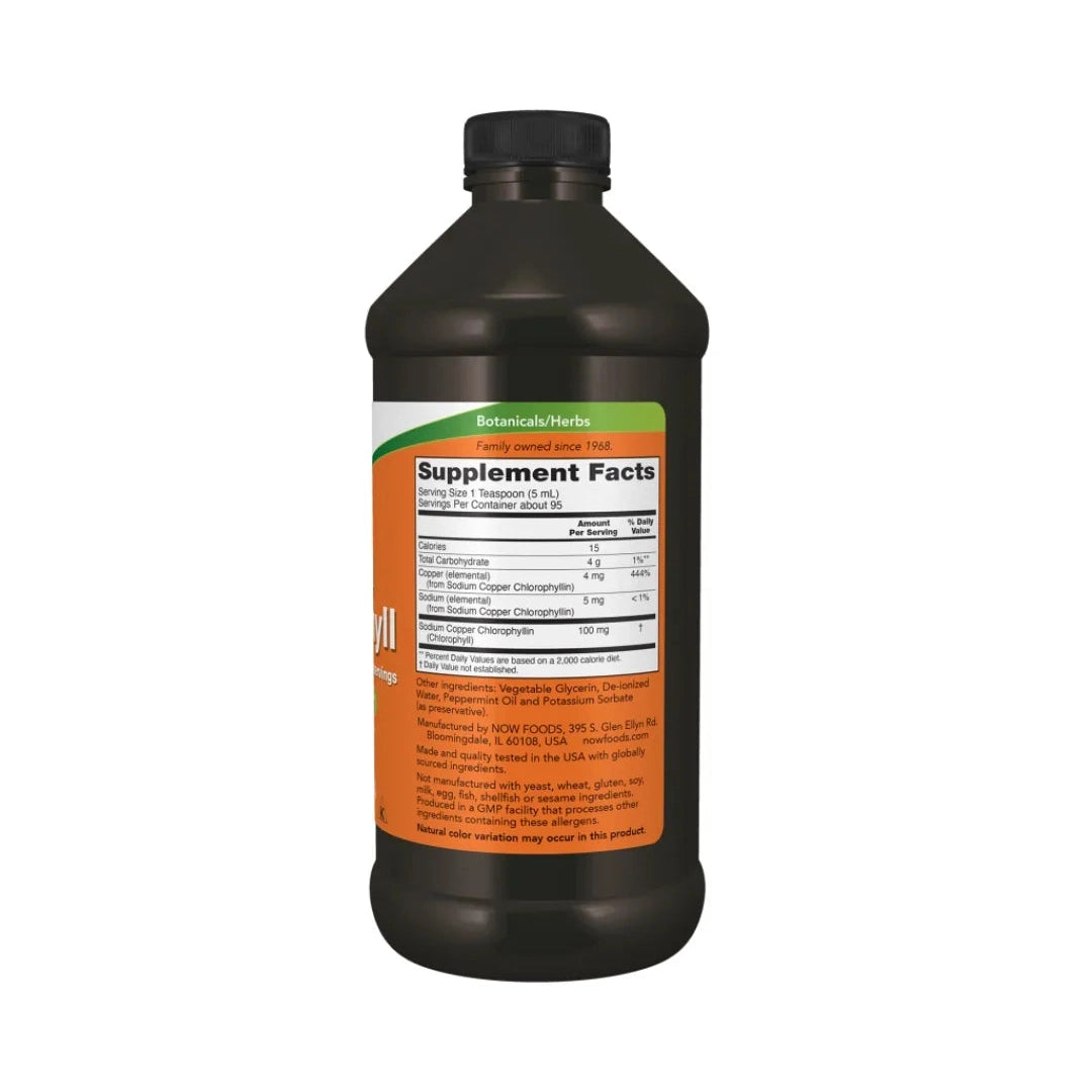 Now Liquid Chlorophyll 100 Mg 473 ML