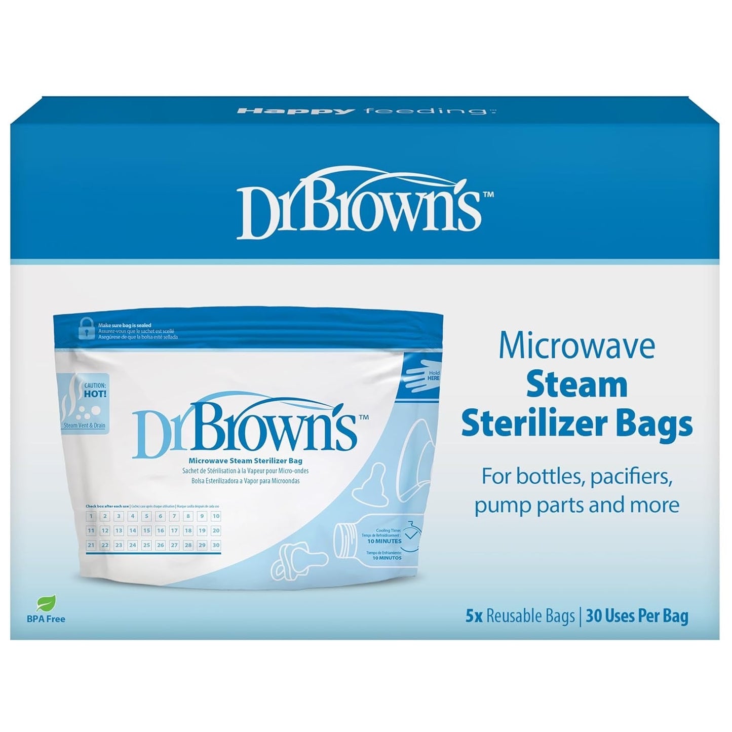 DrBrown's - Microwave Steam Sterilizer Bags - 5pack