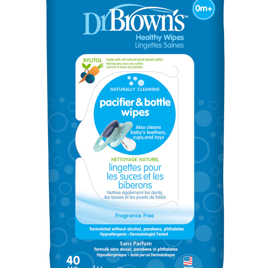 DrBrown's - Pacifier & Bottle Wipes - (40 wipes sheets)
