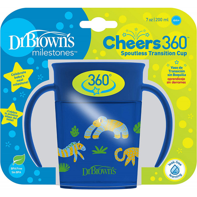 DrBrown's - Smooth Wall Cheers Cup 200ML - (6m+) - Blue
