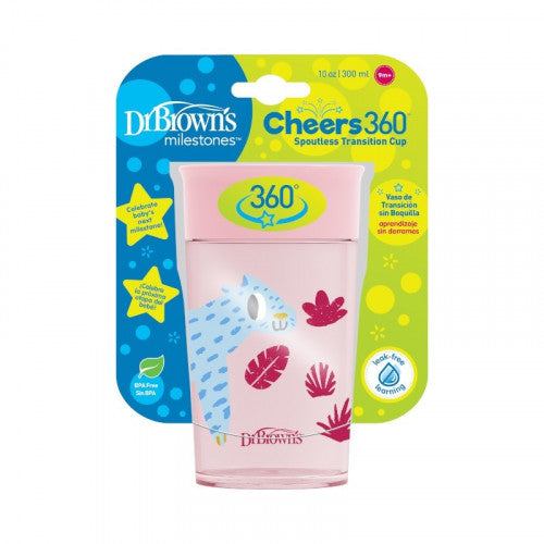 DrBrown's - Smooth Wall Cheers Cup 300ML - (9m+) - Pink