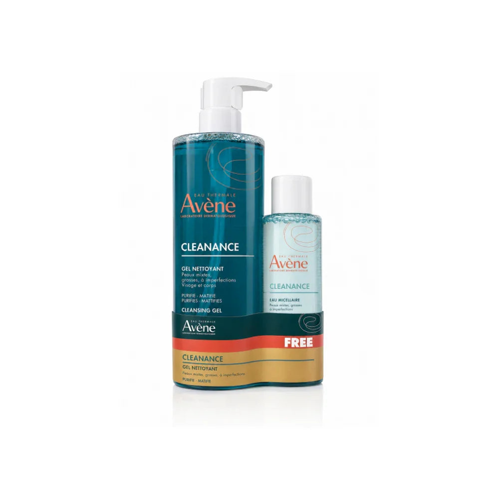 AVÈNE Cleanance Cleansing Gel With Travel Size Micelar Water Duo Pack