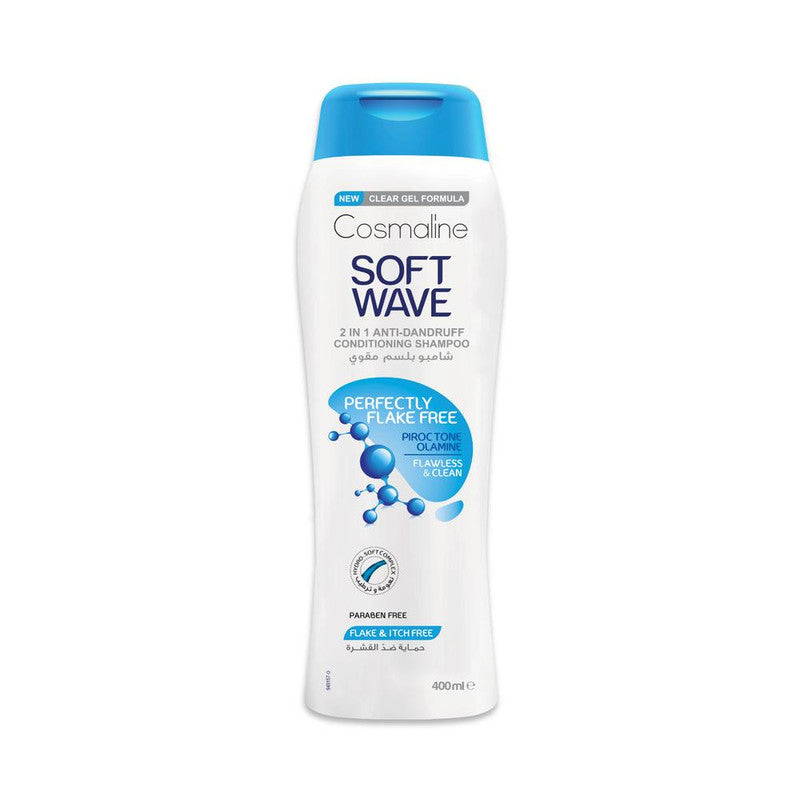 Cosmaline Soft Wave 2 In 1 Perfectly Flake Free Anti Dandruff Shampoo and Conditioner 400Ml