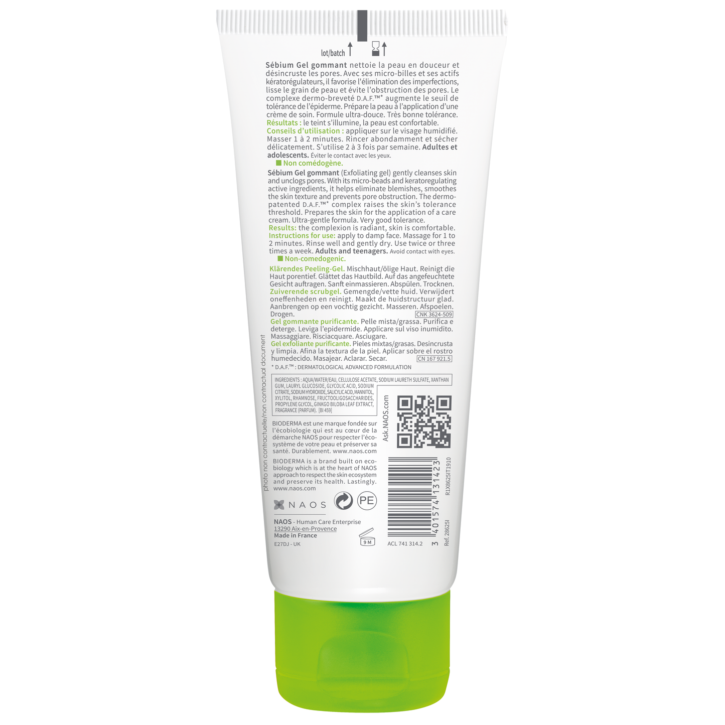 BIODERMA SÉBIUM GEL GOMMANT 100ML