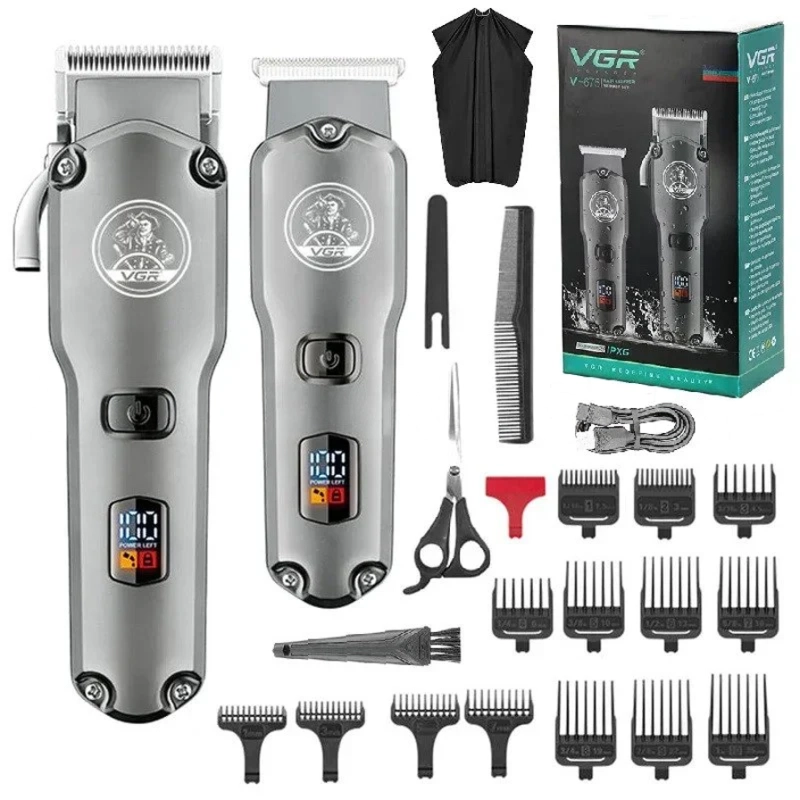 VGR 675 Hair Trimmer Combo Rechargeable & Waterproof | مجموعة ماكينة قص الشعر مقاومة للماء وقابلة للشحن - Medaid International