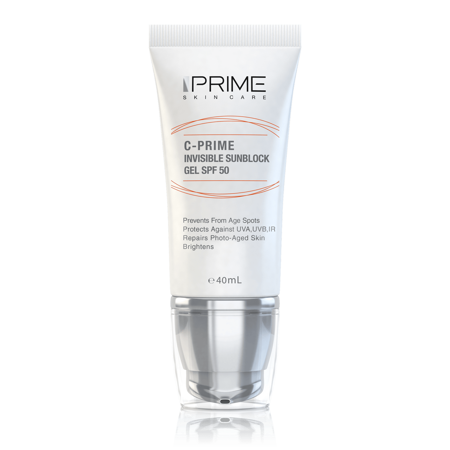 C.Prime Invisible Sunblock Gel SPF50 40ml - Medaid