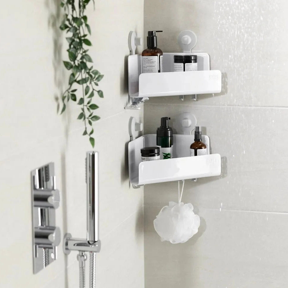 Joseph Joseph EasyStore 2-piece Corner Shower Shelf Set