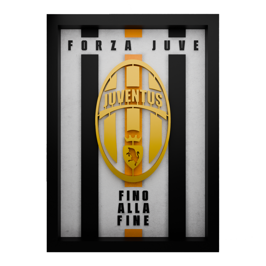 Juventus Frame WIth 3D-printed Logo