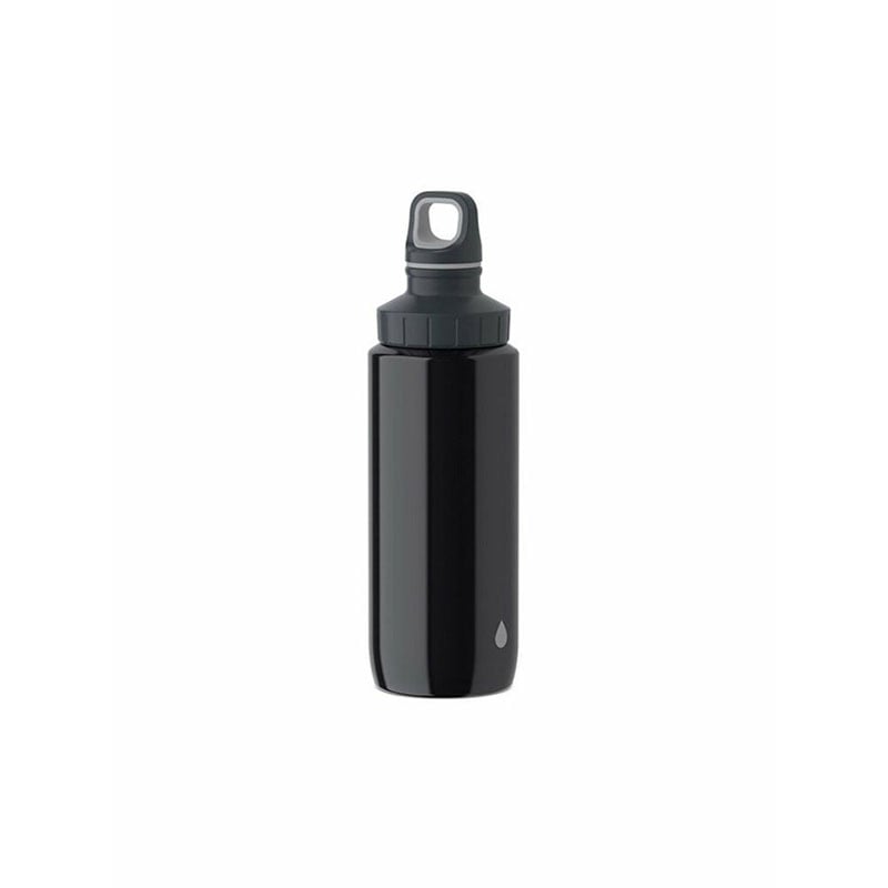 Tefal K3194212 Drink2Go Light Steel- Drop Grey 0,6L Black Screw Lid