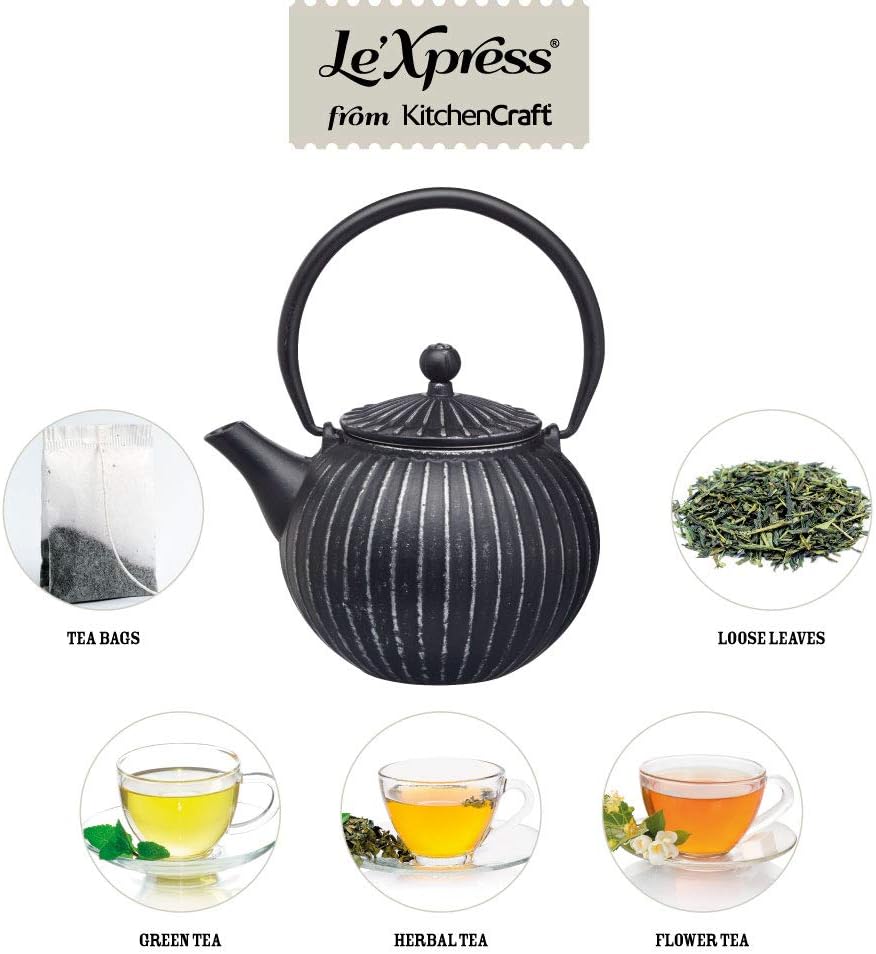 La Cafetière Cast Iron Teapot and Infuser, 600ml, Black (Copy) - Medaid International