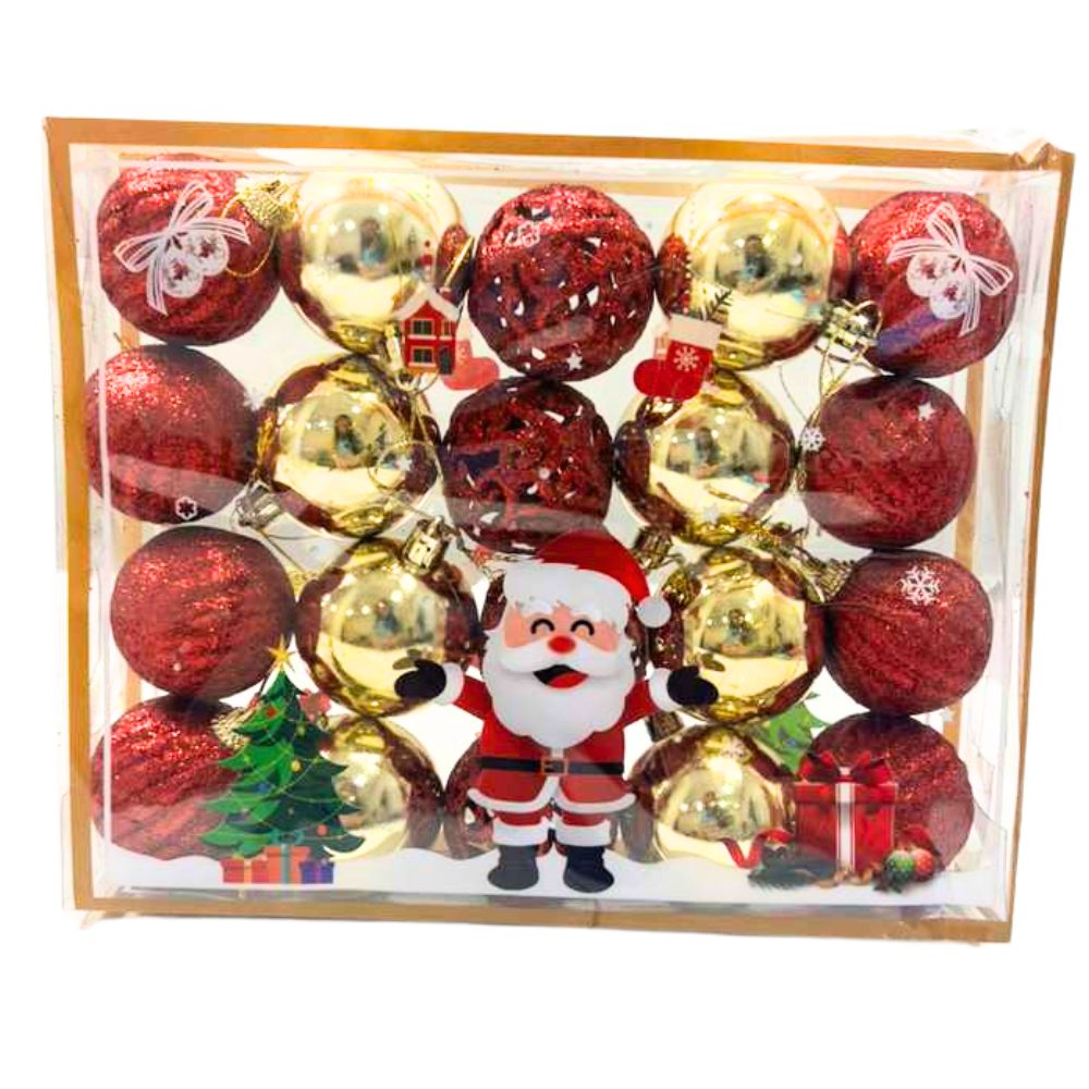 (Net) Golden Box of Christmas Balls and Decorations Lebanon