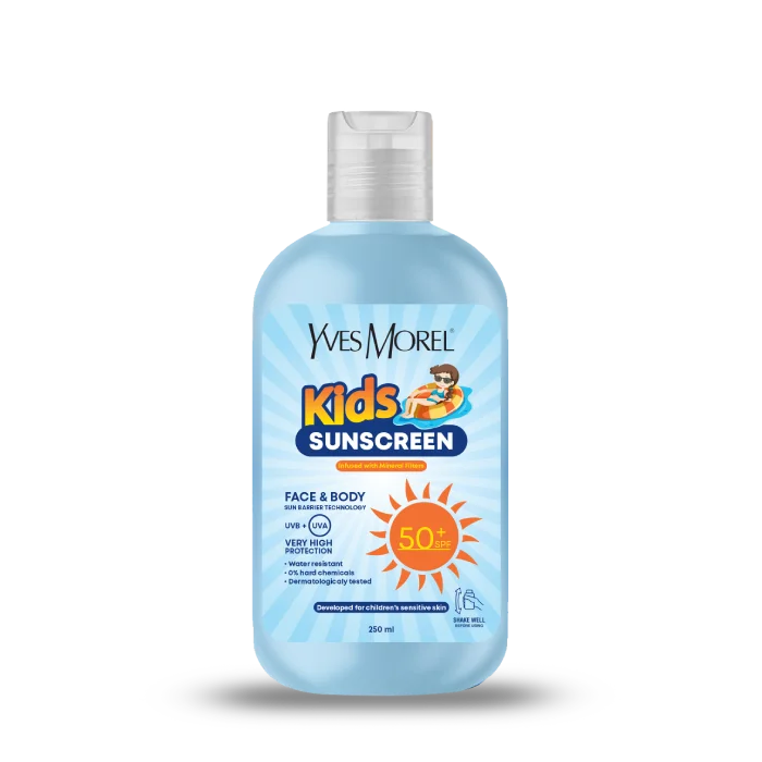 Yves Morel Kids Sunscreen Face And Body 50+spf 250ml