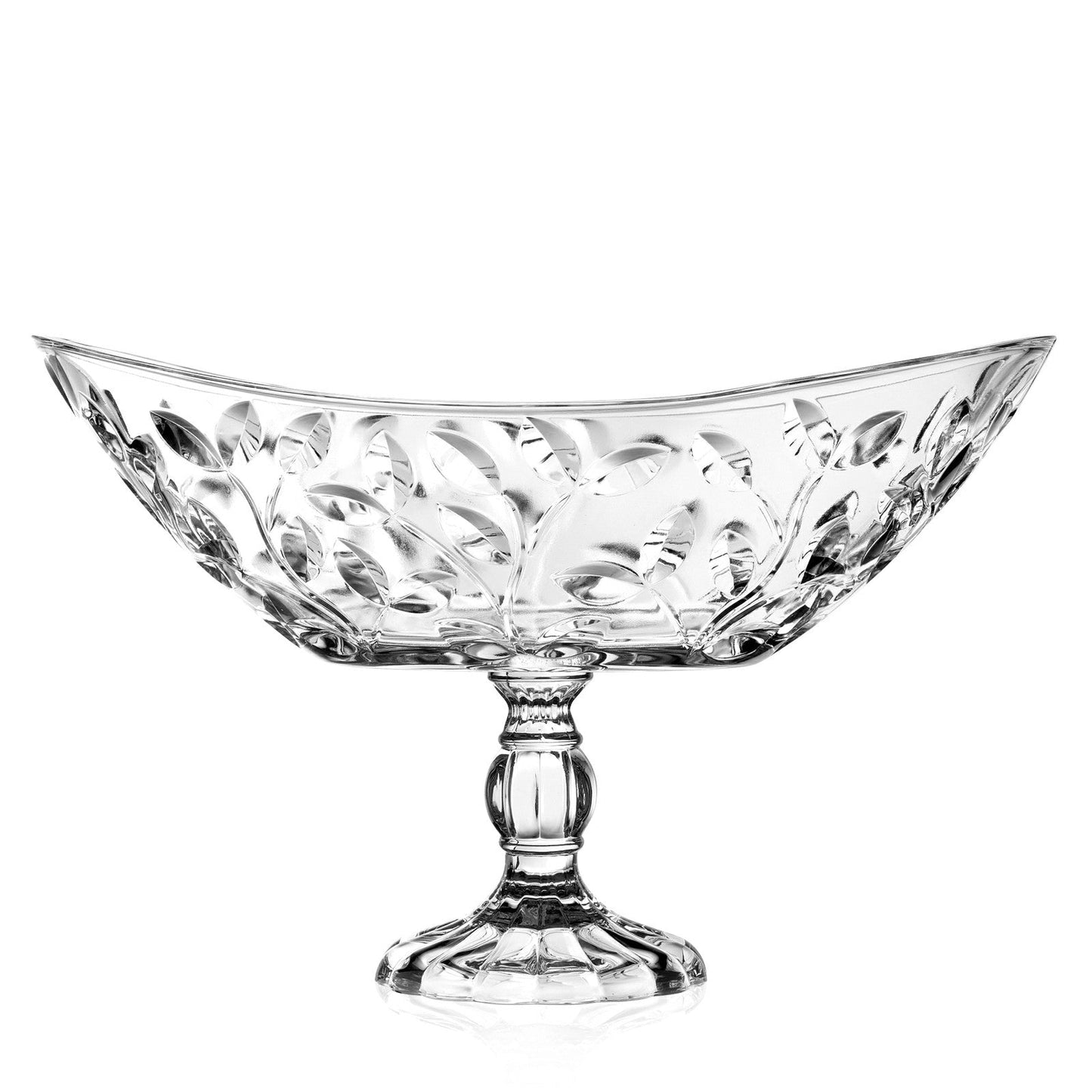 RCR laurus oval footed centerpiece (L:34cm,H:21.6cm)
