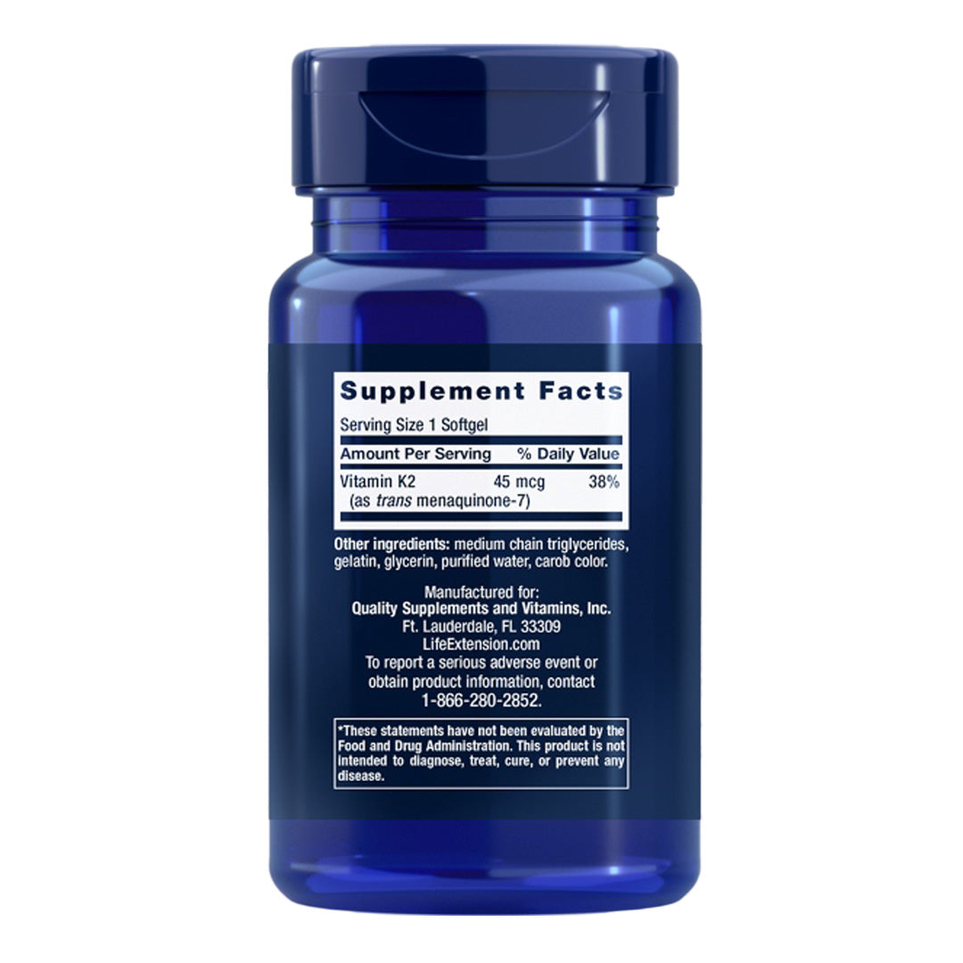 Life Extension Vitamin K2 Gel 90's