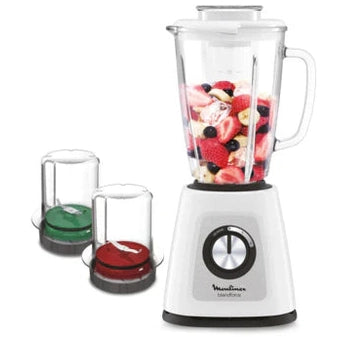 Moulinex Blendforce Glass Blender with Grinder & Chopper - 1.75 Liters, 700W