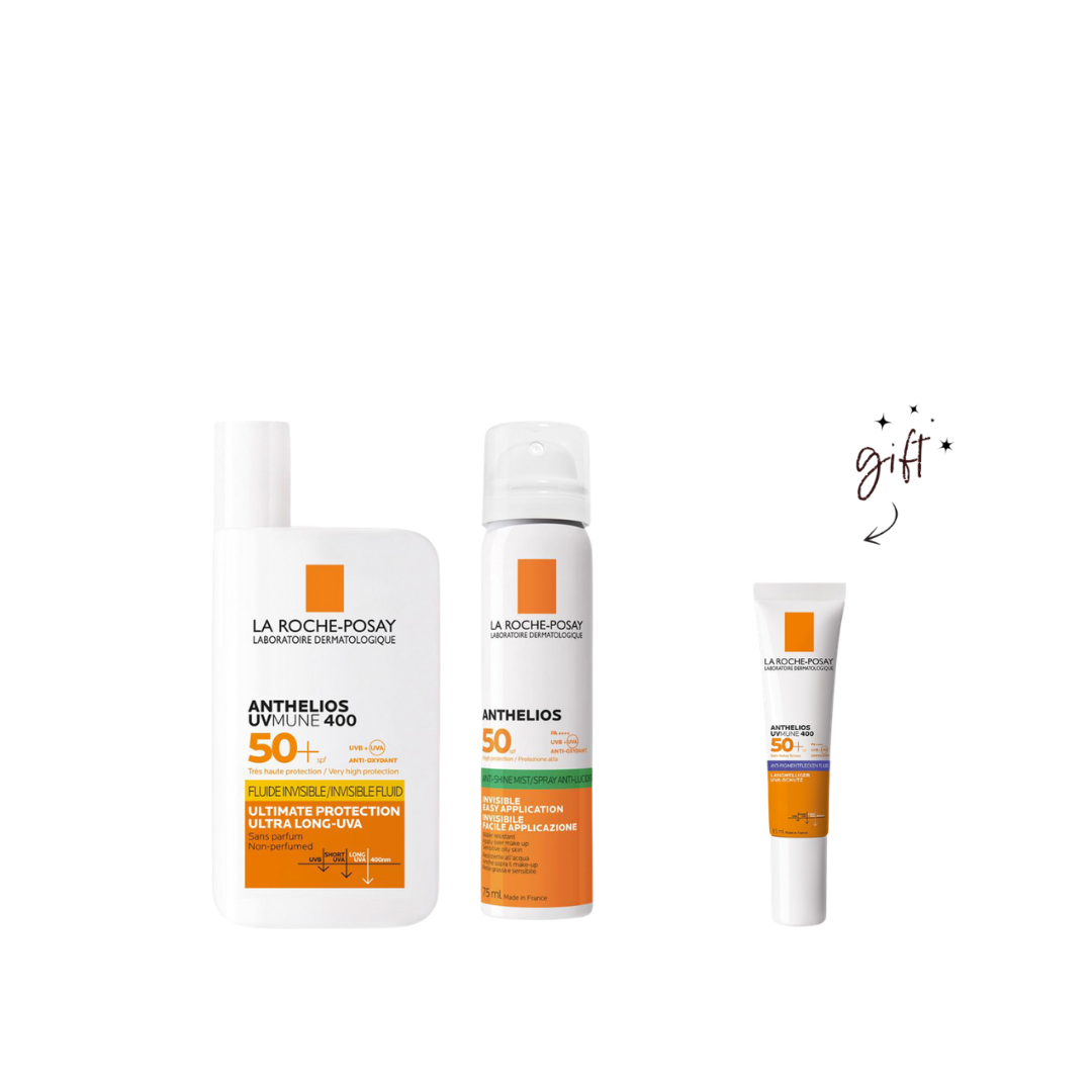 La Roche-Posay Anthelios Sunscreen And Face Mist SPF50 + Free Anti Pigment Sunscreen Bundle
