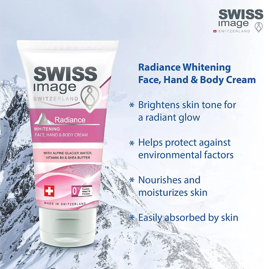 Swiss Image Radiance Whitening Face Hand & Body Cream 75ml