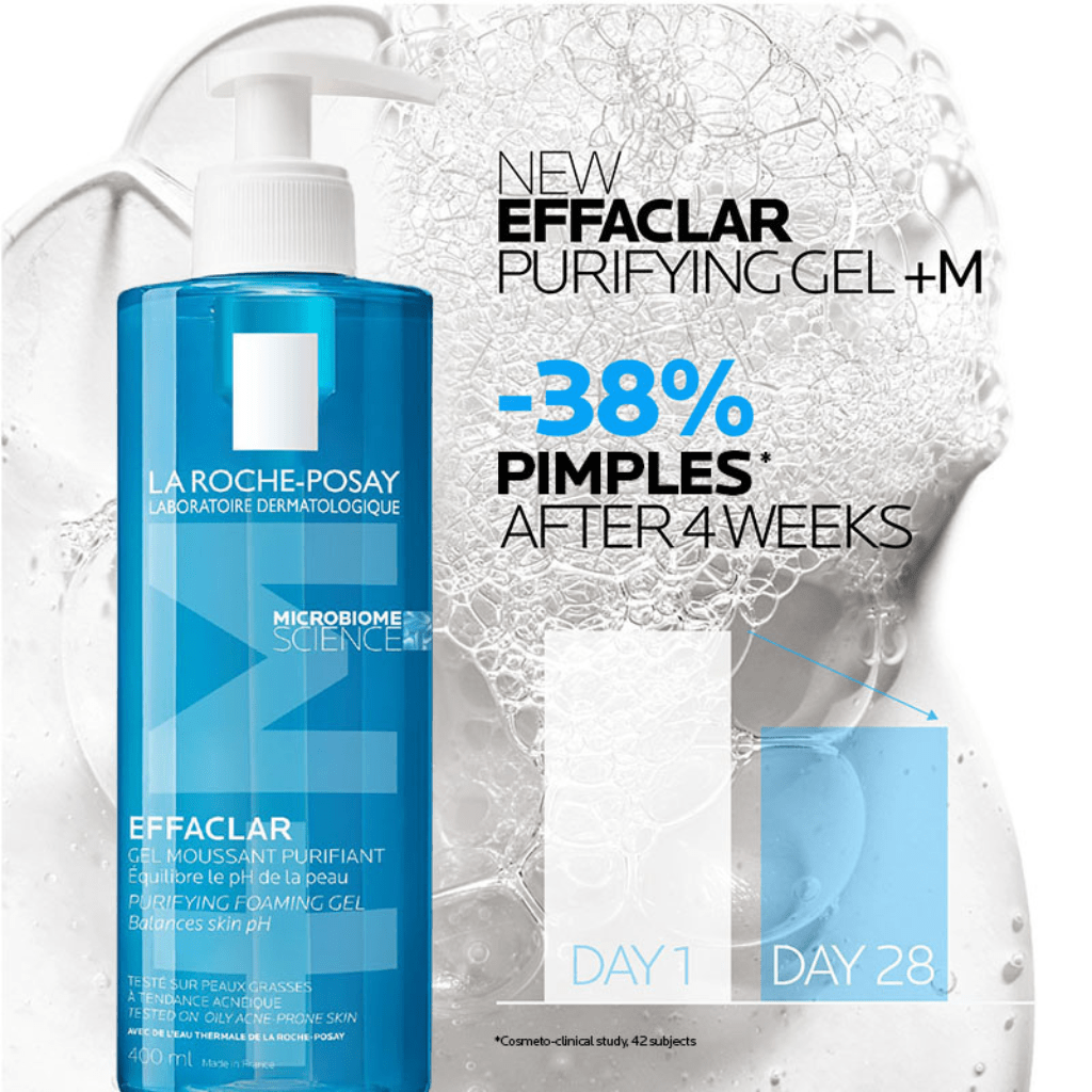 La Roche-Posay Effaclar +M Purifying Foaming Gel for Oily Sensitive Skin 400 ml