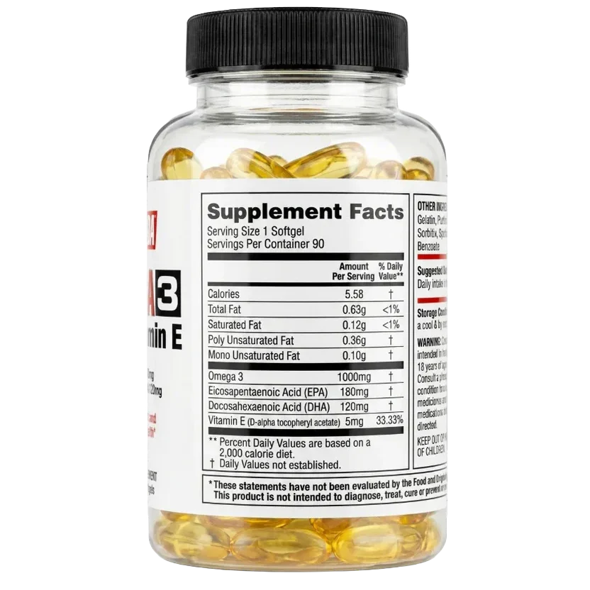 Labrada, Omega 3 With Vitamin E, 90 Softgel, 90 Servings
