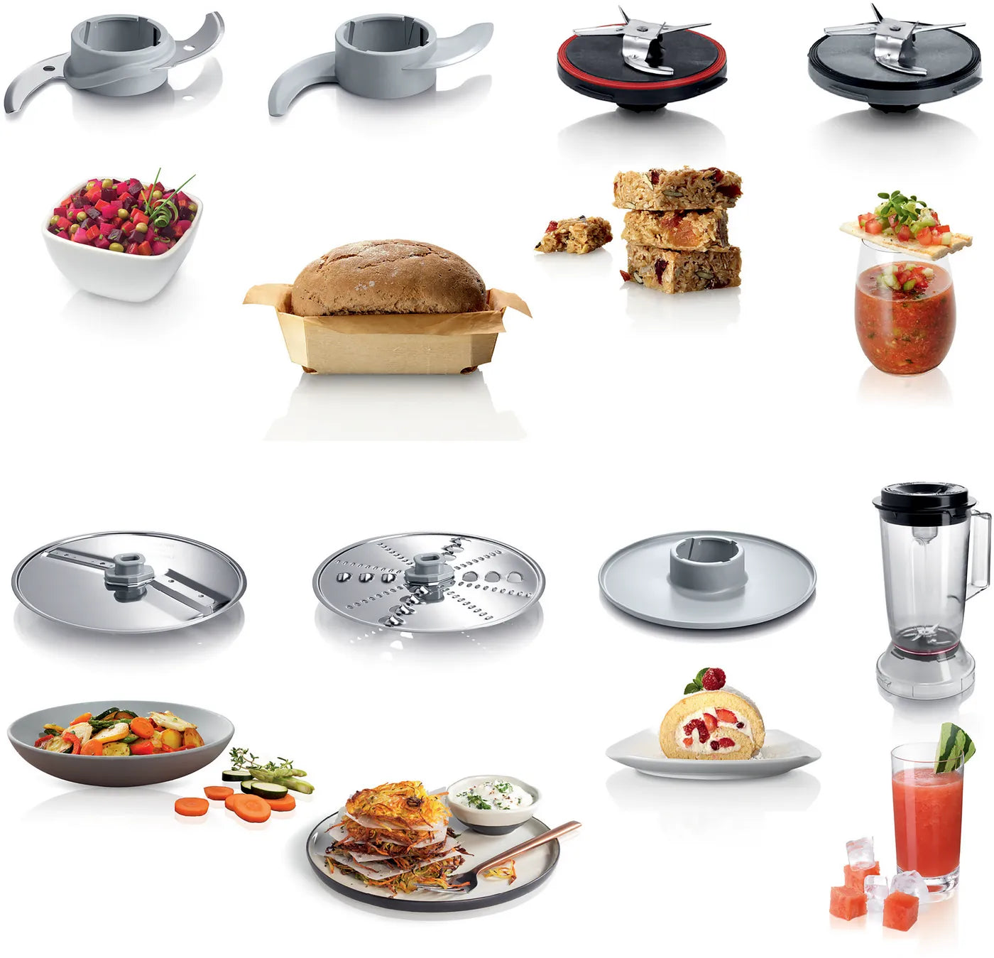 Bosch, Food Processor Multitalent 3 800W Black, Brushed Stainless Steel, MCM3501MGB