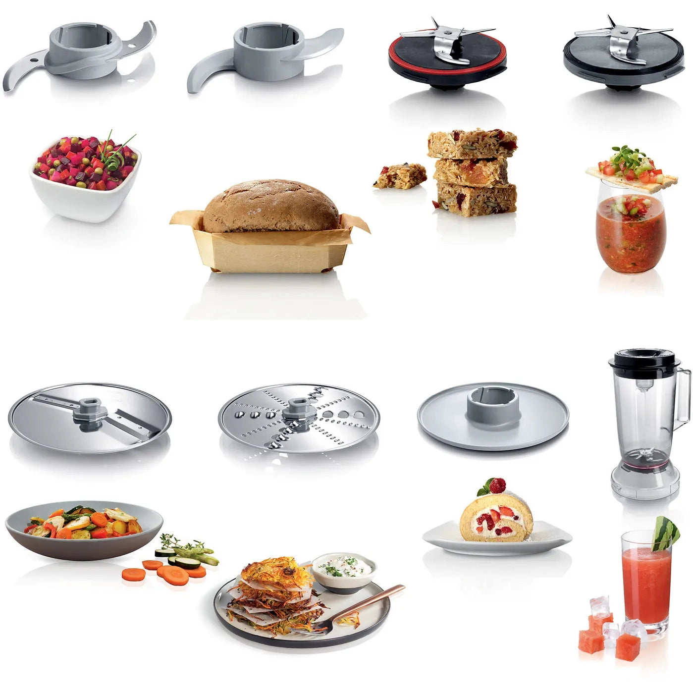 Bosch, Food Processor Multitalent 3 800W Black, Brushed Stainless Steel, MCM3501MGB