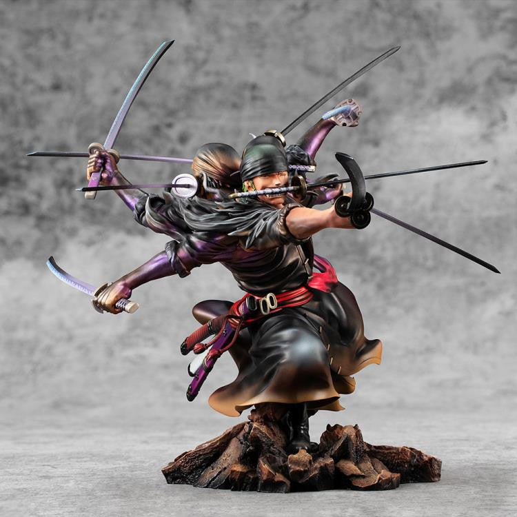 One Piece Asura Roronoa Zoro Ver Demon Spirit Kyuutou-ryuu Wa-Maximum Portrait of Pirates (P.O.P.) Figure by MegaHouse - Medaid International